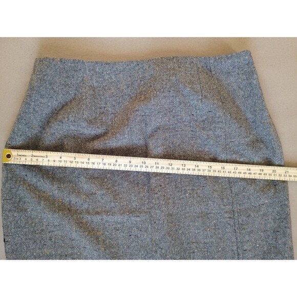 Size 12 Field Guide Wrap Wool blend Skirt Winter Embroidered Fringe Side Zipper - Picture 8 of 10